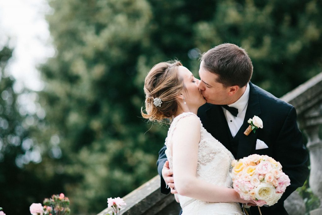 blush and peach wedding